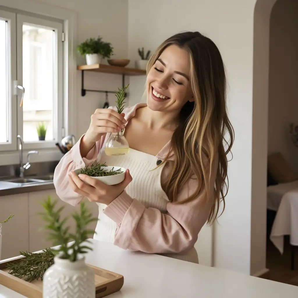 diy rosemary water for hair