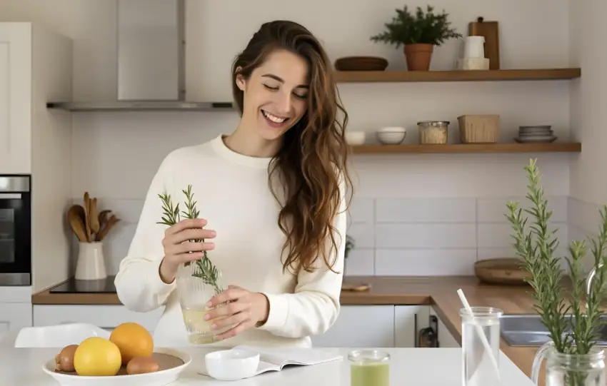 diy rosemary water for hair